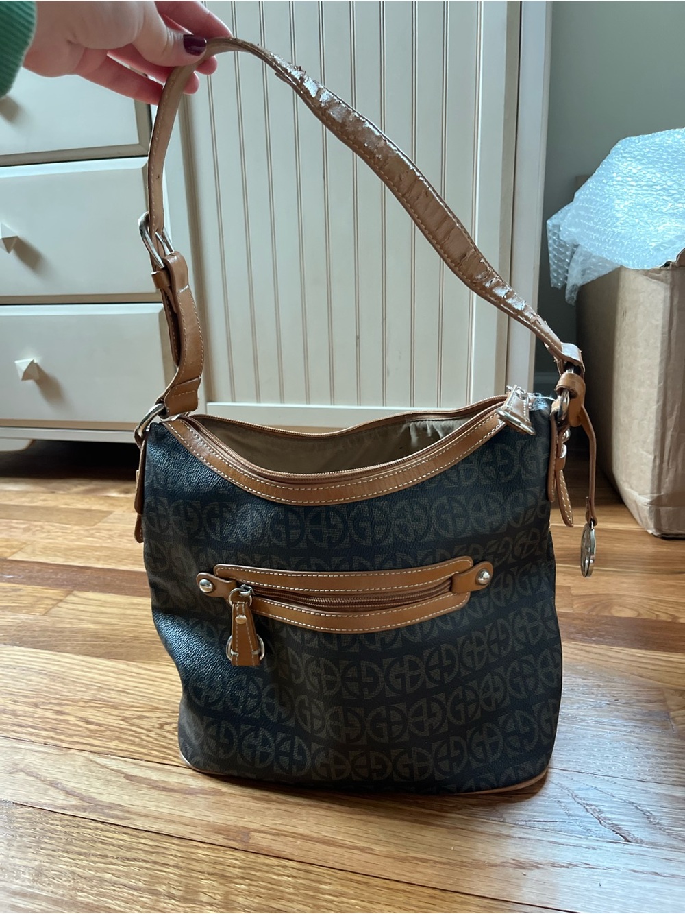 Giani Bernini Monogram Bucket Bag